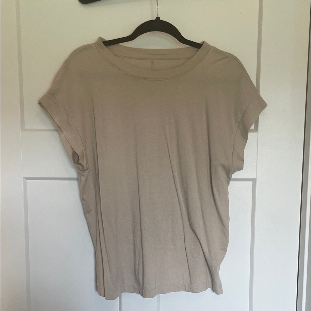 a new day Light Tan Short Sleeve Top
